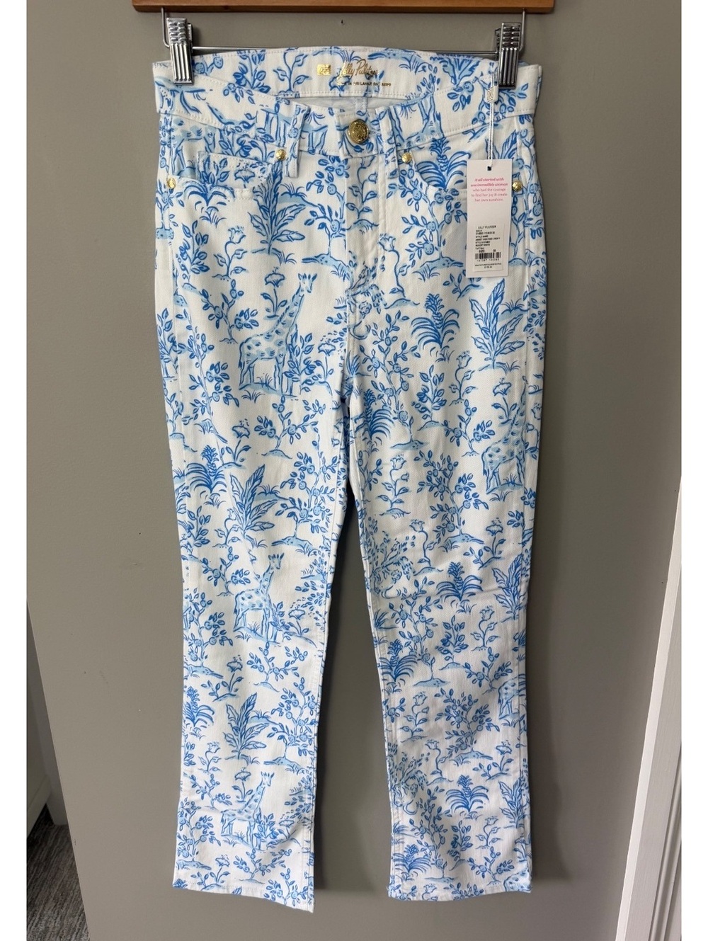 Lilly Pulitzer Annet High Rise Crop Jean - Tall Tales